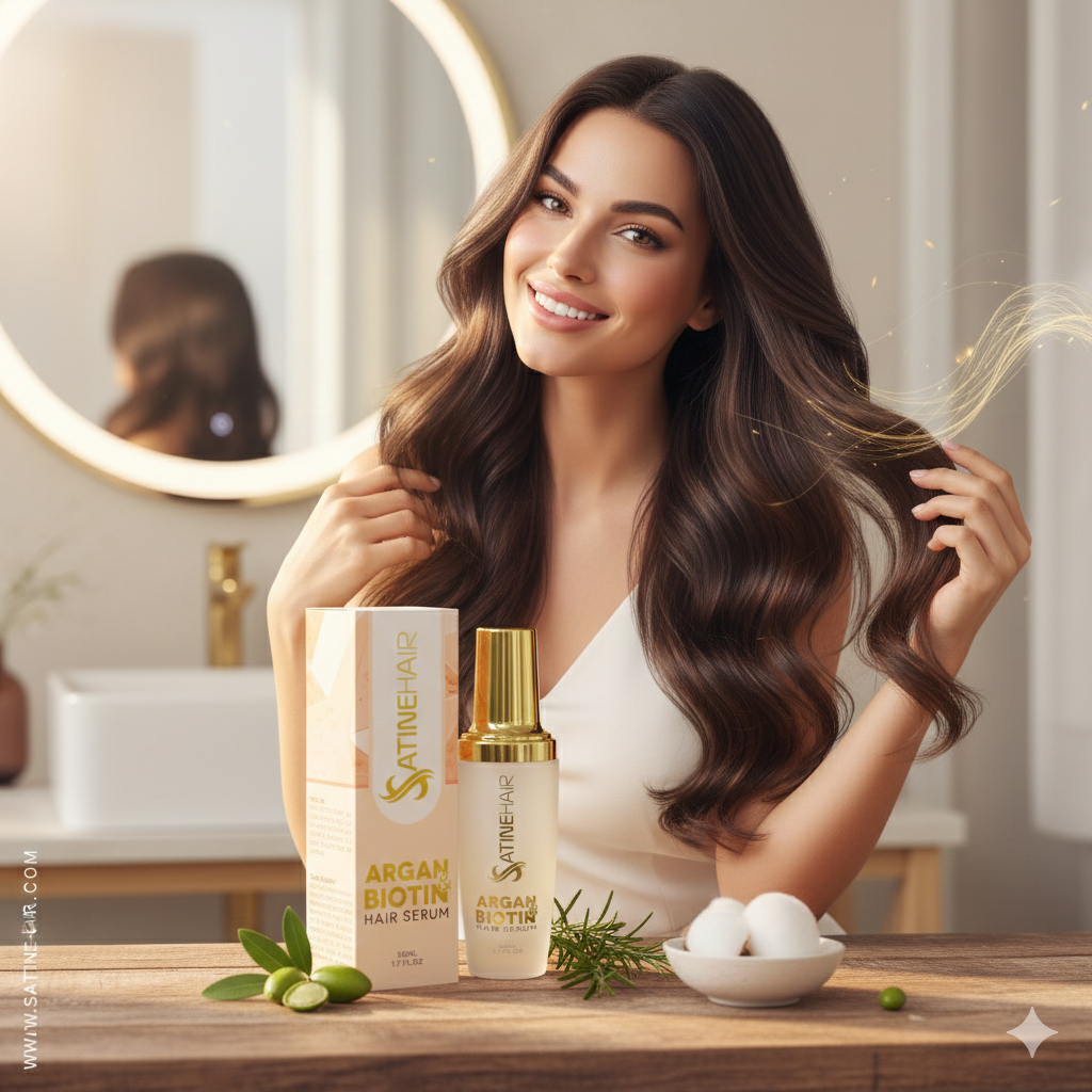 Hair Serum Argan & Biotin 50ml - Image 5