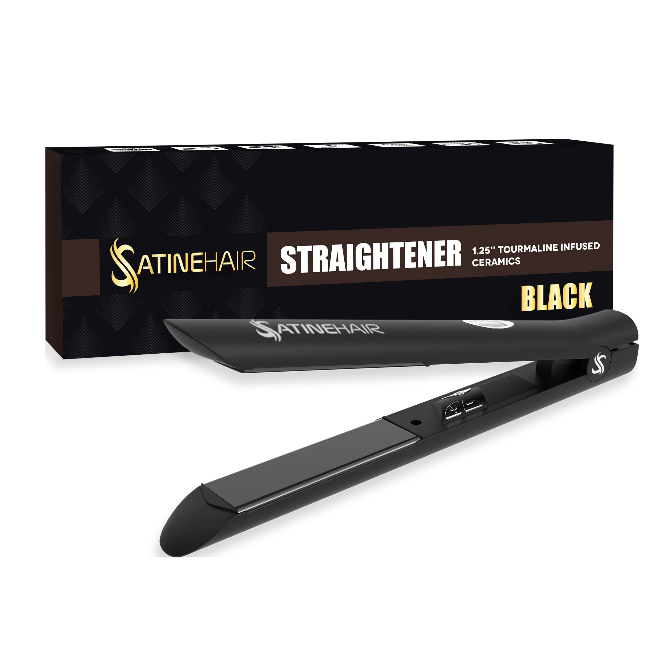 Hair Straightener 2 in 1 Black Tourmaline