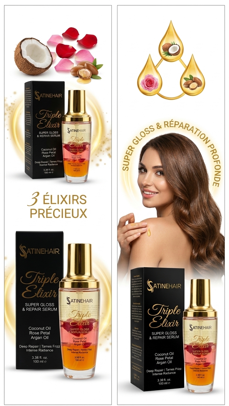 Triple Elixir (Sérum Super Gloss & Réparation Profonde) - Image 2